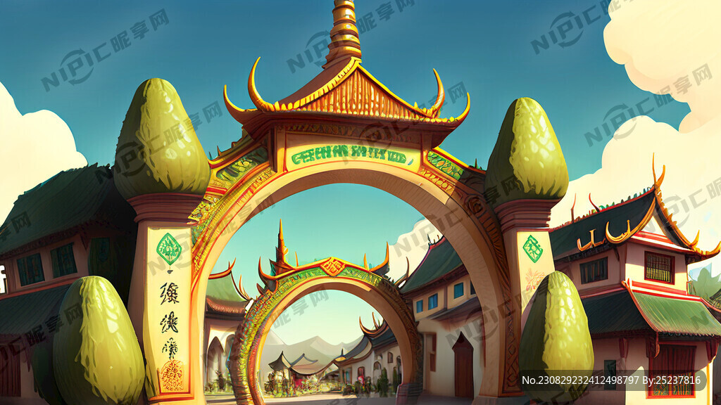 牛油果小镇龙门架