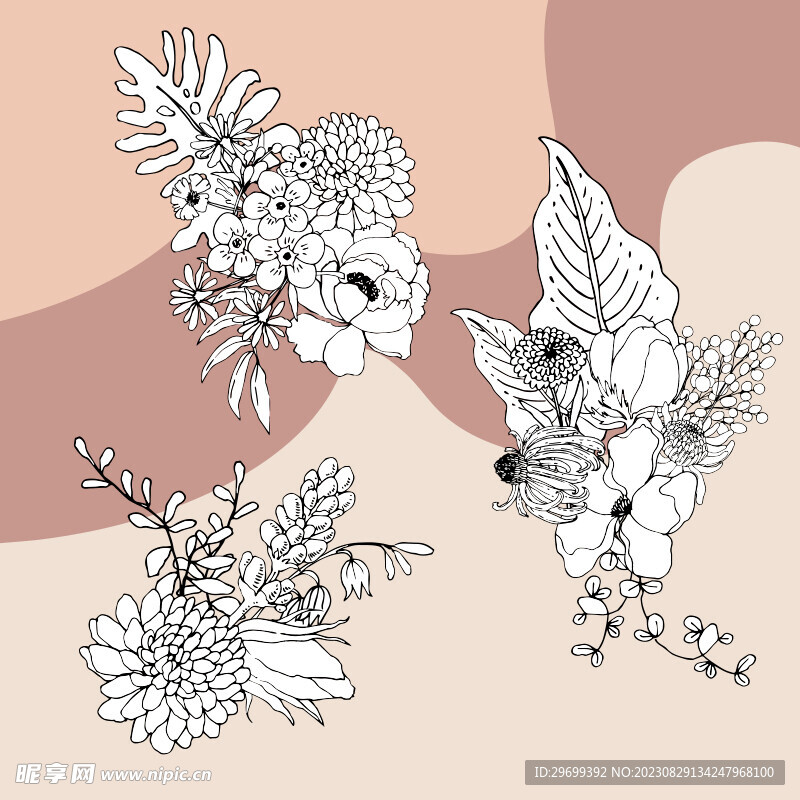 手绘花卉
