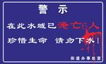 警示下水牌