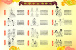 练字十二书香礼仪