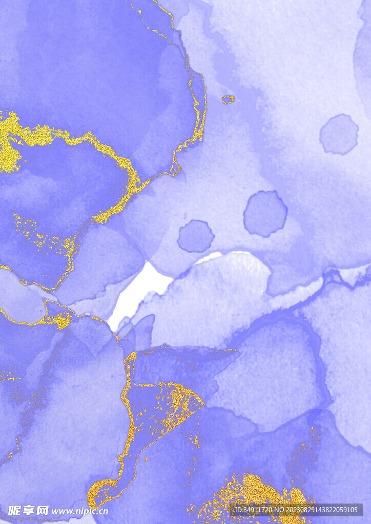 紫色的水彩