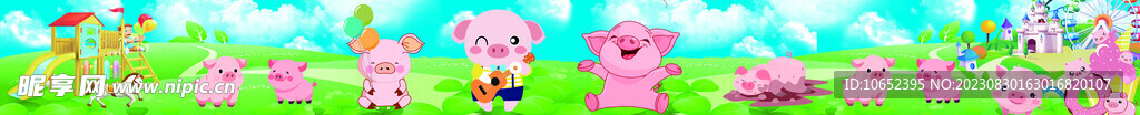 小猪动物演出海报
