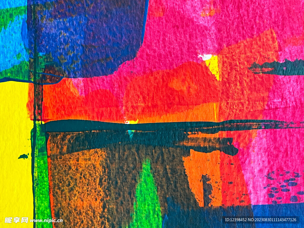 抽象油画