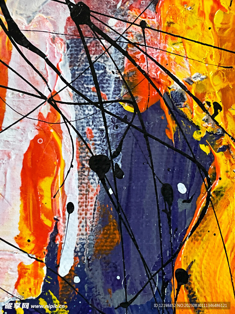 抽象油画