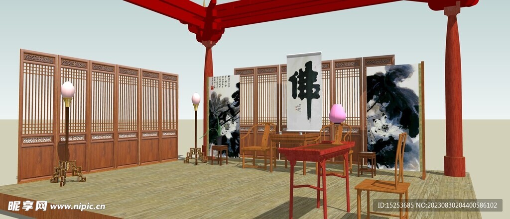 禅室设计模型
