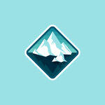 雪山插画 