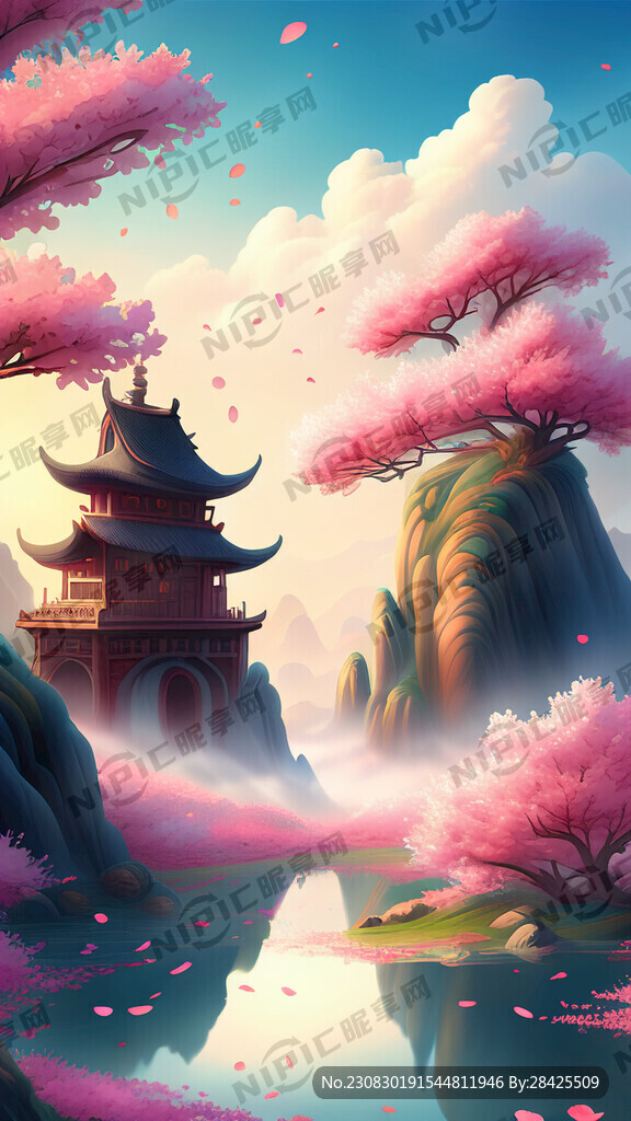 游戏梦幻唯美新中式风景 超高清