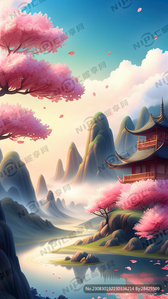 游戏梦幻唯美新中式风景 超高清