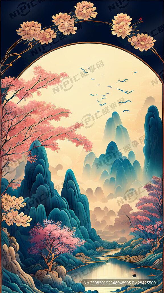 游戏梦幻唯美新中式风景 超高清