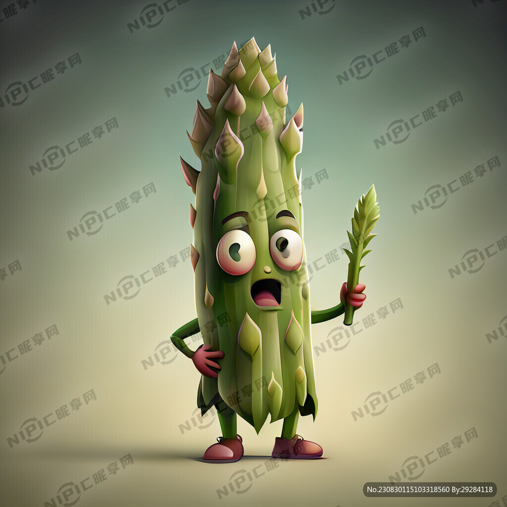 卡通芦笋人物形象