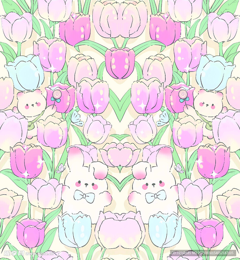兔子碎花