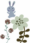 兔子和花