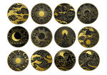 金色祥云云纹