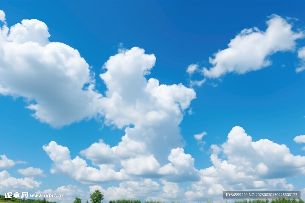 蓝天白云摄影图__自然风景_自然景观_摄影图库_昵图网