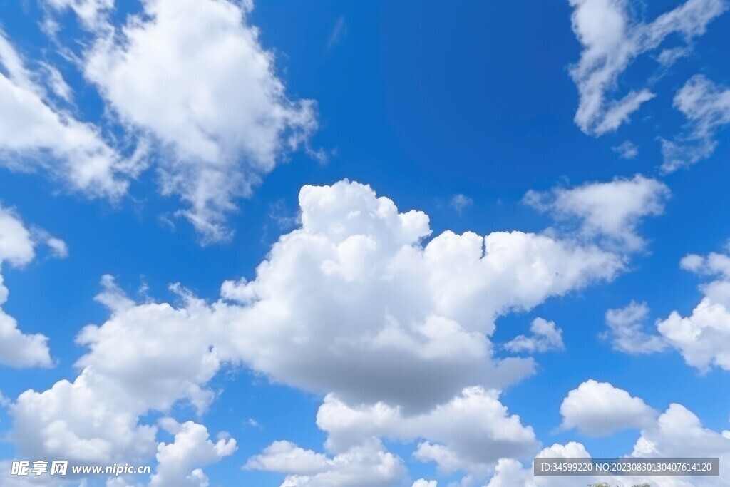 蓝天白云摄影图__自然风景_自然景观_摄影图库_昵图网