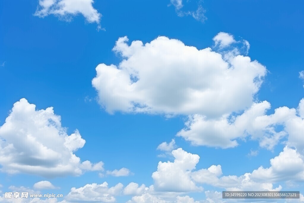 蓝天白云摄影图__自然风景_自然景观_摄影图库_昵图网