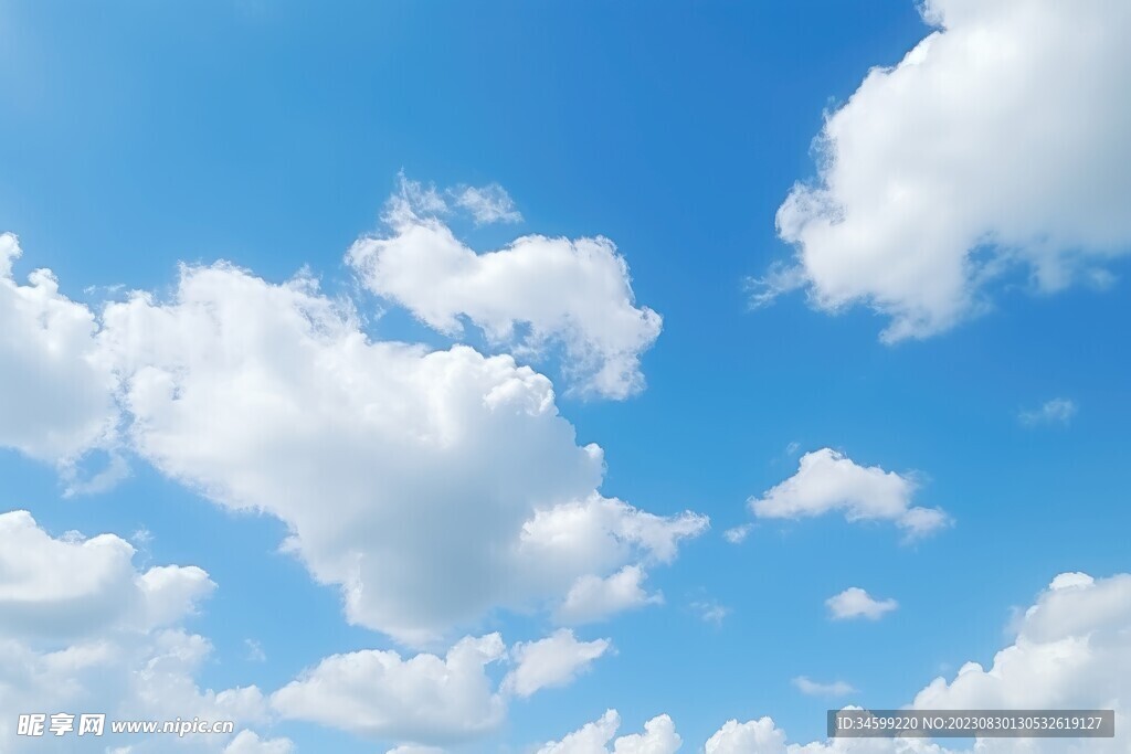 蓝天白云摄影图__自然风景_自然景观_摄影图库_昵图网