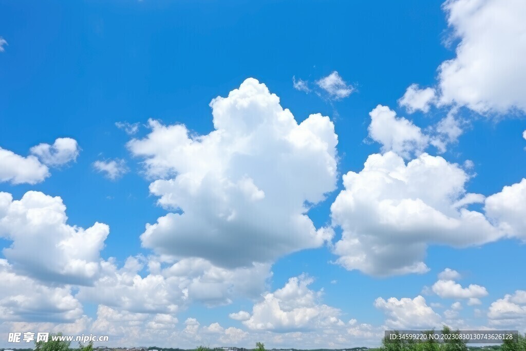 蓝天白云摄影图__自然风景_自然景观_摄影图库_昵图网