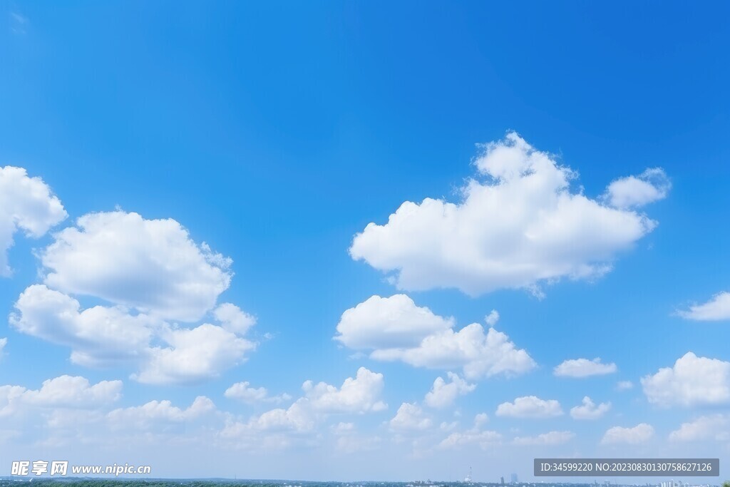 蓝天白云摄影图__自然风景_自然景观_摄影图库_昵图网