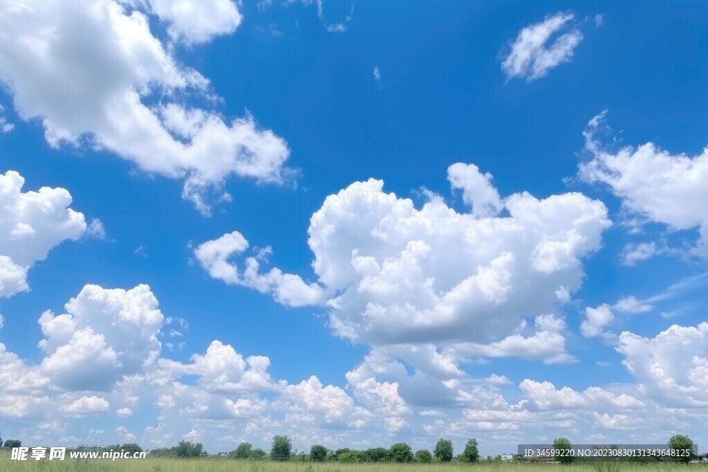 蓝天白云摄影图__自然风景_自然景观_摄影图库_昵图网