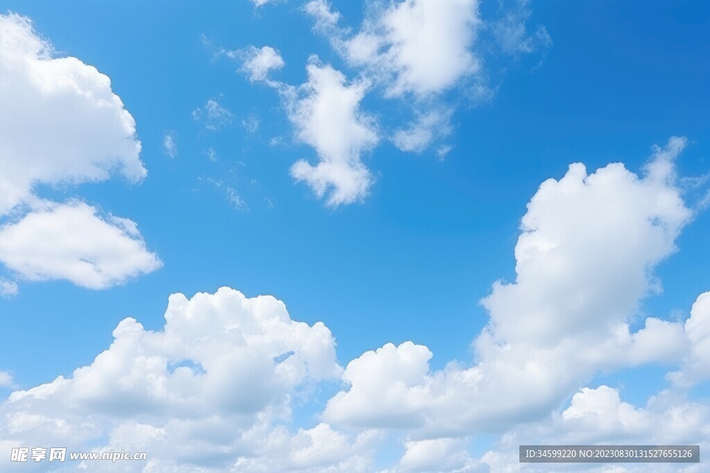 蓝天白云摄影图__自然风景_自然景观_摄影图库_昵图网