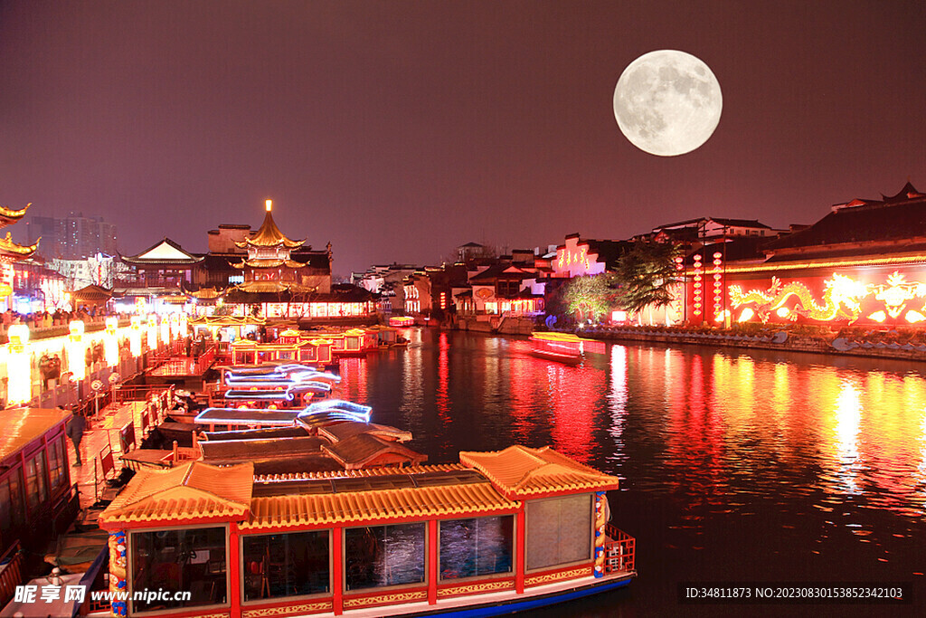 水乡夜景