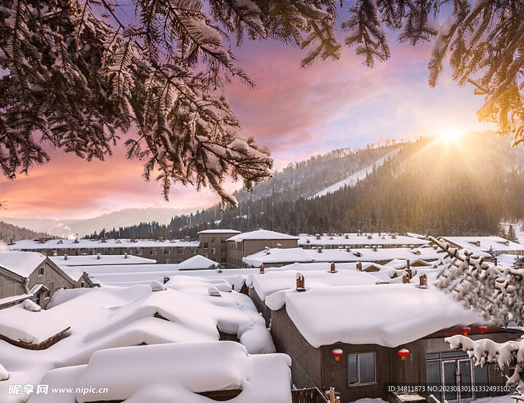 东北雪景