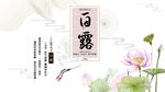 白露节气单页