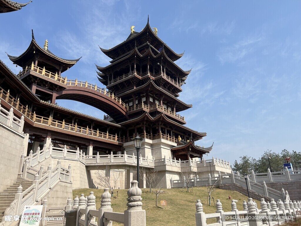 义乌鸡鸣山公园古建