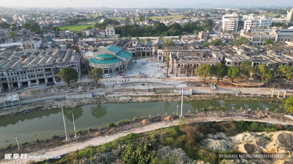 湛江赤坎游子广场鸟瞰 