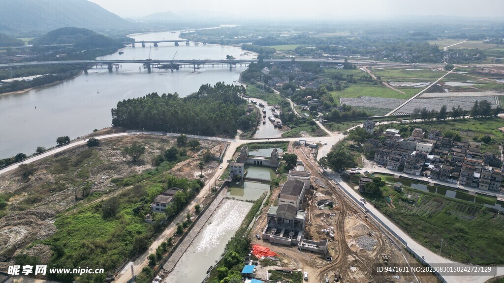 湛江赤坎游子广场鸟瞰 