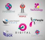 科技抽象logo
