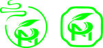 M字母茶叶logo茶叶店图标