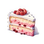 蛋糕手绘插画