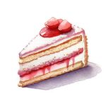 蛋糕手绘插画