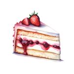 蛋糕手绘插画