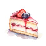 蛋糕手绘插画