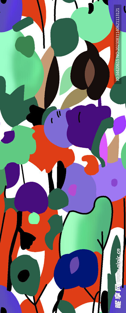 色块画