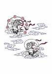 雷神飞天翔云古代神仙