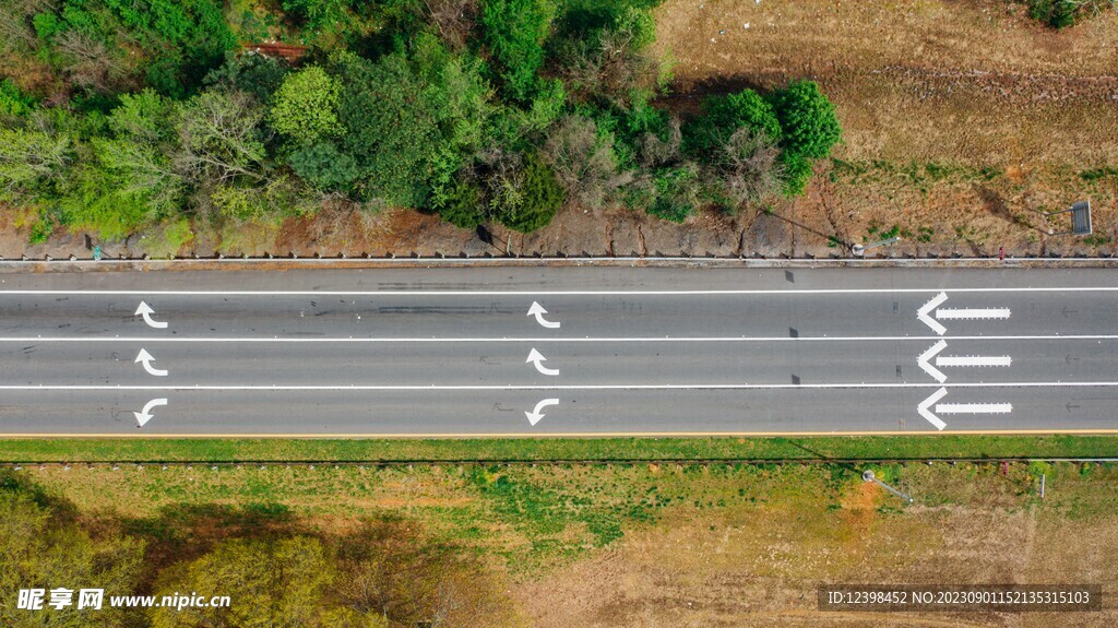 高速路鸟瞰图