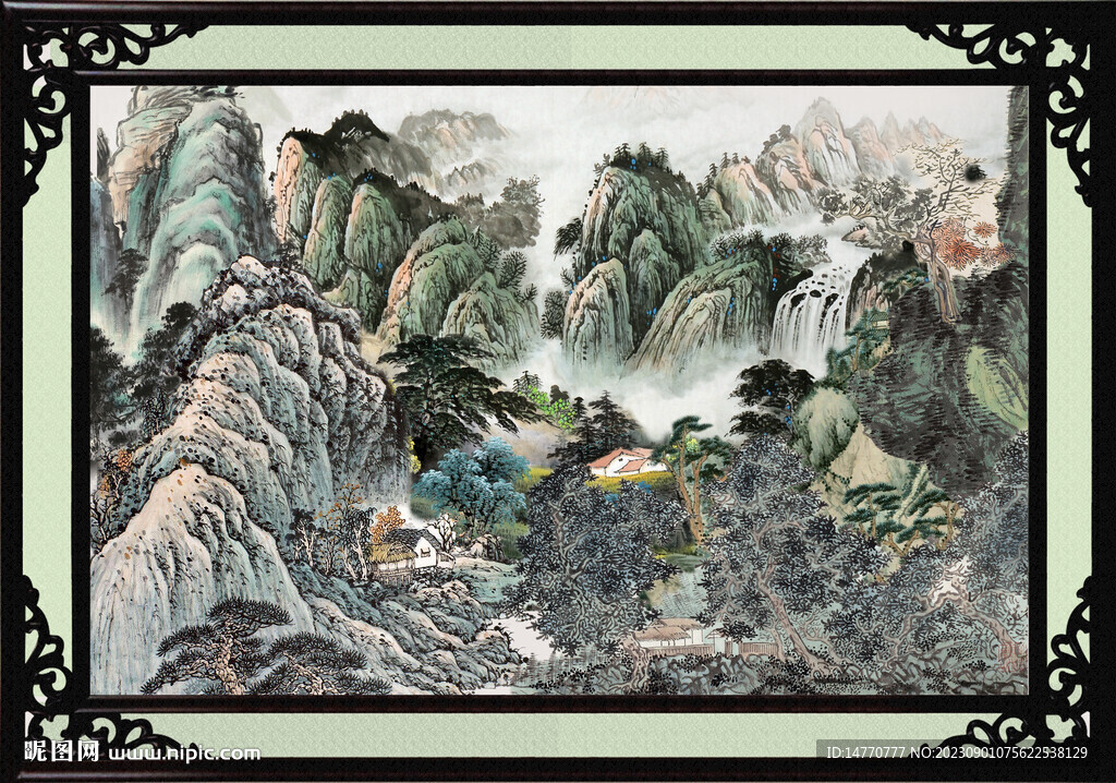 国画风景画 