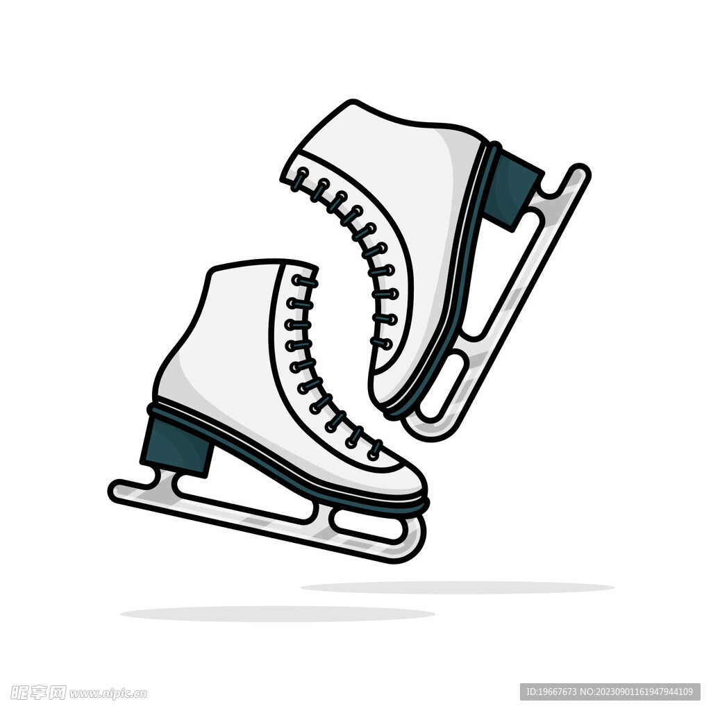 溜冰鞋插画 