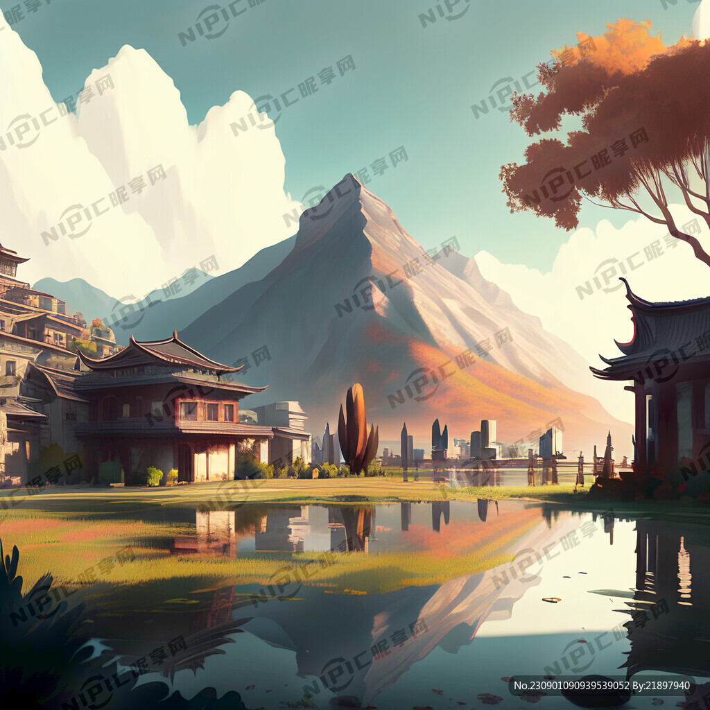 AI创作图大理风景nipic.com-昵图网
