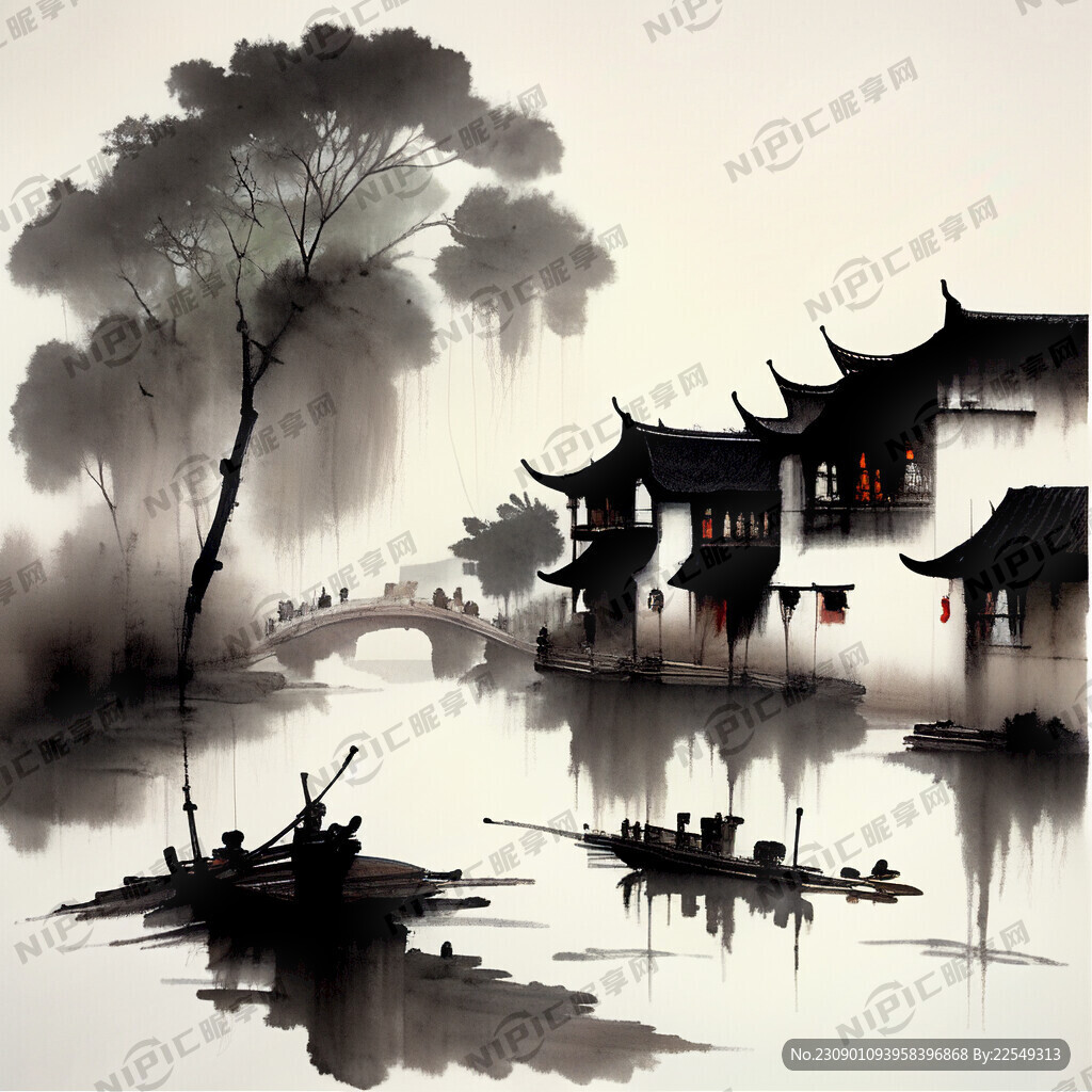 西塘古风画