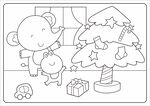 大象和青蛙简笔画