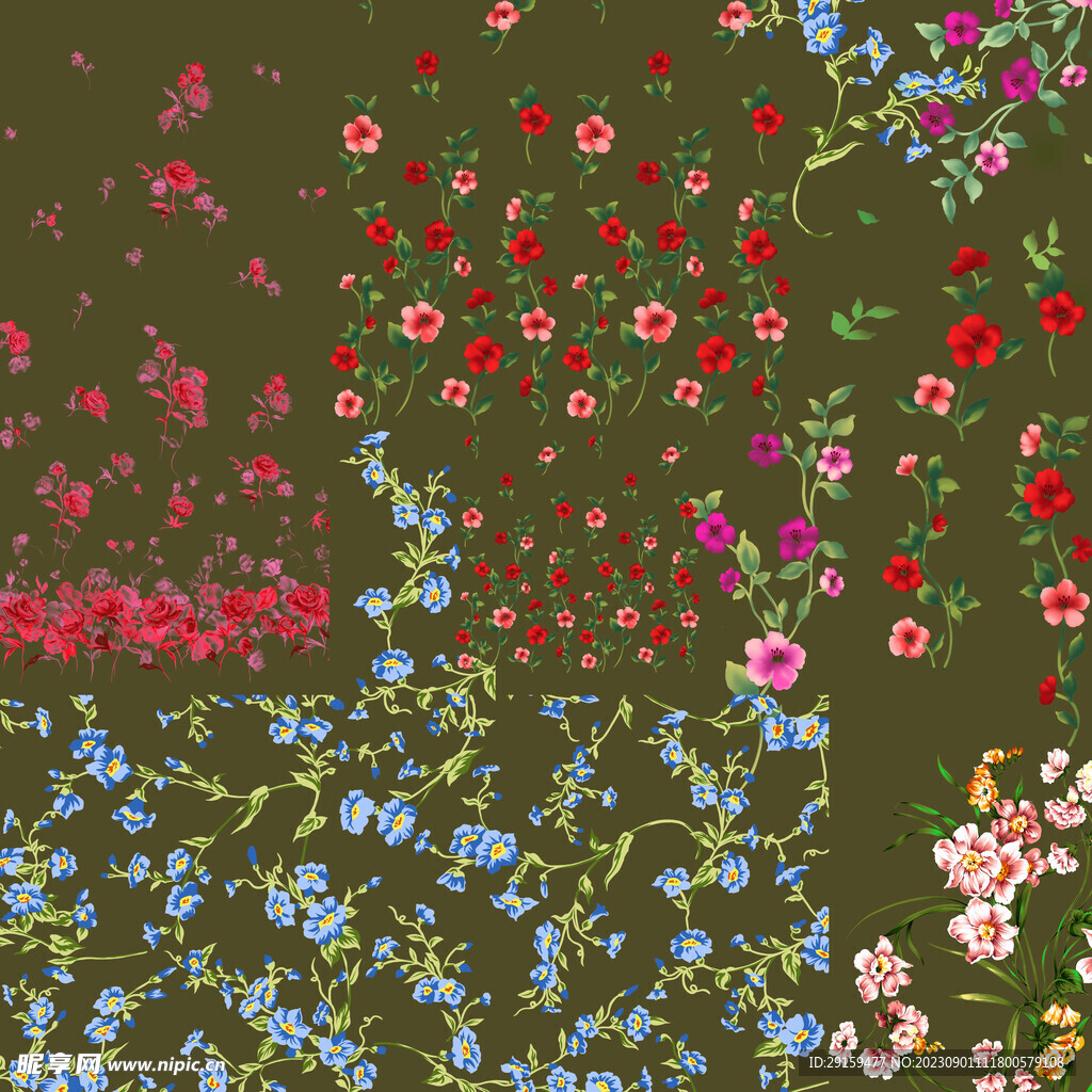           花边花纹 