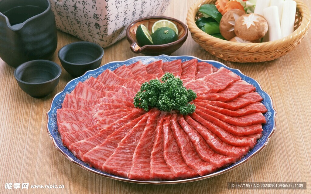 雪花牛肉图片