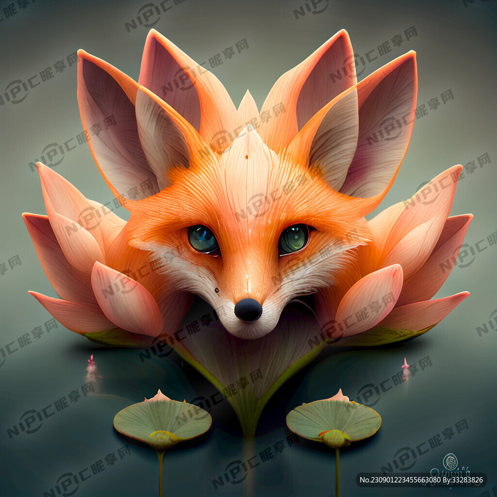 莲花大一中间狐狸头小一些