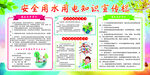 安全用水用电知识宣传栏