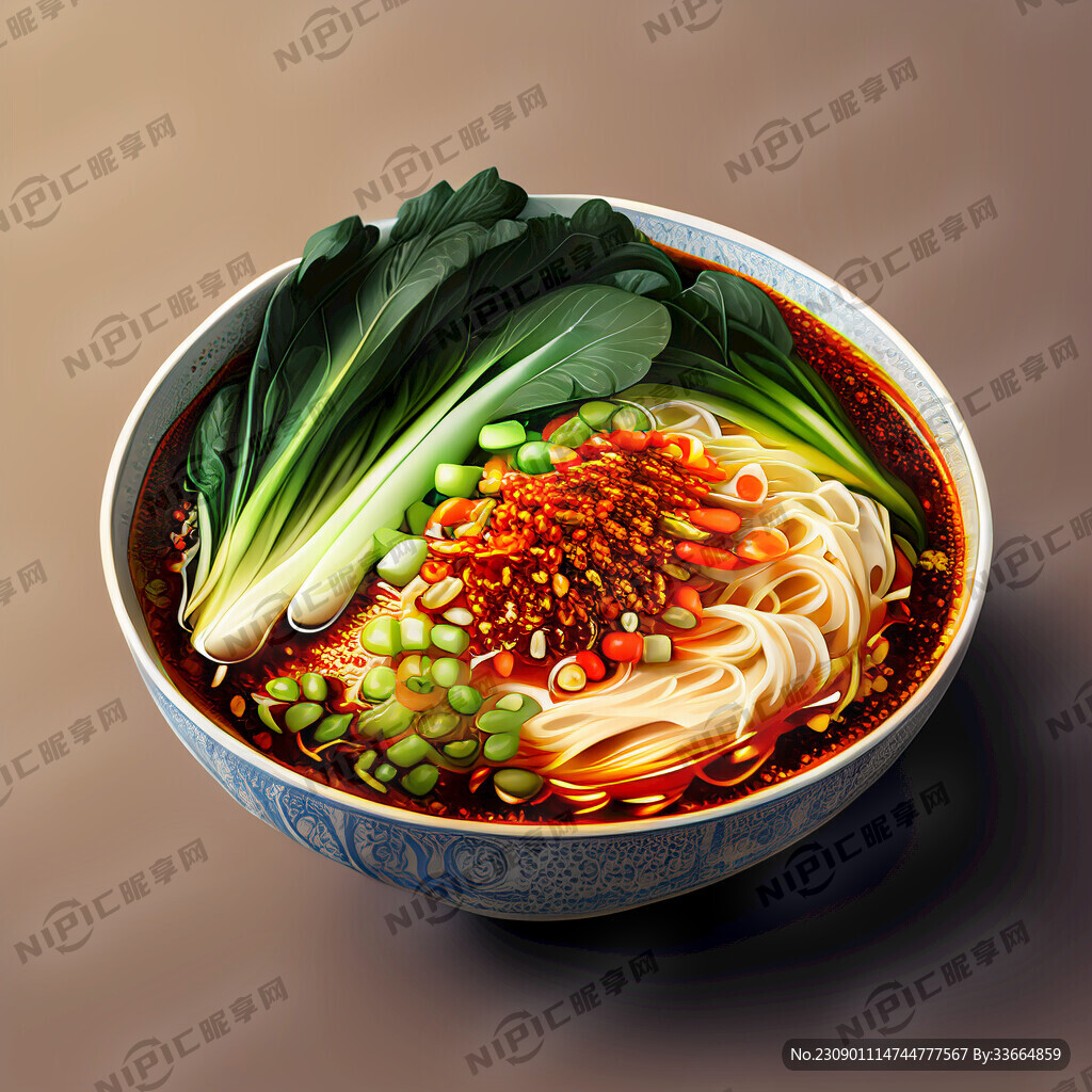油泼辣椒 重庆小面 青菜一点点